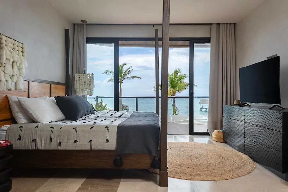 Oceanview 2Br Apartment,Tankah Bay , Gated Tancah
