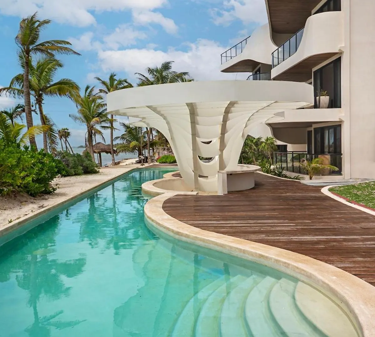 Apartment Oceanview 2Br Apartment,Tankah Bay , Gated Tancah